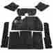 00-3081-0 Empi 3081 Black 7 Piece Carpet Kit Vw Bug Beetle 1958-1968 No Foot Rest 707924379303