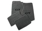 012251 Lloyd Mats Mustang Coupe Black Gt Logo Heavy Plush Front