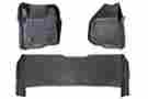 M-51223 11-15 Rough Country Floor Mats Front Rear F250 F350 Superduty Crew W Low Corner