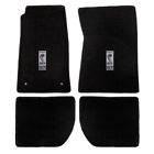 11125191 Lloyd Mats Mustang Floor Mat Black Plush With Silver Shelby