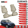 1205444bg Omac Bmw Floor Mats Liner Molded Fit Beige 8698797924139