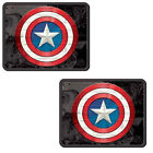 1208 Plasticolor Marvel Comics Captain America Rear Utility Floor Mats Pair