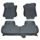 1216hdcr84x3 Blk Car Floor Mats Front Rear Carpet Liner Mat For