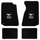 12191 Lloyd Mats Mustang Floor Mat Carpeted Black With Silver Anniversary