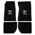 12541 Lloyd Mats Mustang Plush Floor Mat Carpeted Black With Silver