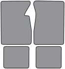 13137-230 Auto Custom Carpets Inc Cadillac Floor Mat Carpet Set For