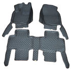1316tora84x3 Blk Car Floor Mats Front Rear Carpet Liner Mat For