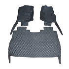 1518fof1584x3 Blk Car Floor Mats Front Rear Carpet Liner Mat For