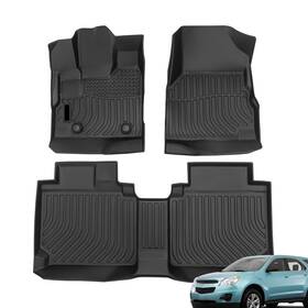 1221flmt 1firstmotor 3d All Weather Floor Mats For 12-17 Equinox/terrain Tpe Front Row Liners