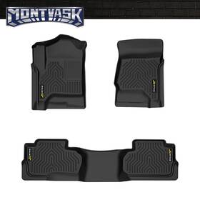 Mm0102301 2014mmotor Tpe Floor Mats Front/2nd Row Fit For 14-19 Silverado/sierra 1500-3500 Dbl Cab
