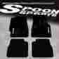 3-fm-hc922bk-spn Hdc Autosports For 1992-1995 Honda Civic Coupe Hatchback Spoon Logo Black Floor Mats Carpets