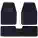 Mt-273 3-piece Bdk Universal Fit Heavy Duty Nibbed Carpet Mat Blue