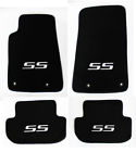 3207-ssa Avm New Black Floor Mats Camaro Embroidered Ss Logo In