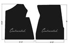3461040-2 Lloyd New Lincoln Continental Black Carpet Floor Mat Set Embroidered
