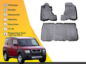 Usnflho703 3d Floor Liner Mats Tpe For Honda Element 2003 2011 3pc Full Set