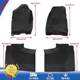 3d Floor Mat Fit Dodge Ram 1500 Crew Cab 2019/2020/2021 Front Rear Tpe Liner A3
