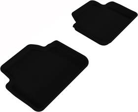 3d Maxpider 842132000776 Kagu Floor Mat For 2006-2011 Bmw 3 Series/x3 2nd Row Black