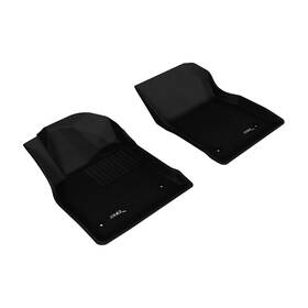 L1ch04411509 3d Maxpider Kagu 1st Row Floormat For 2011-2015 Chevrolet Cruze/cruze Lmt Black