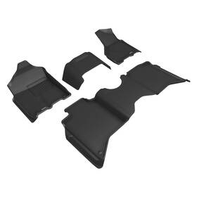 L1dg03601509 3d Maxpider 19-24 Fits Dodge Ram 2500 Bench Seats Kagu Blk 1st 2nd Row Floor Mat