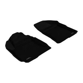 L1hy04011509 3d Maxpider Kagu 1st Row Floormat For 2010-2012 Hyundai Santa Fe - Black