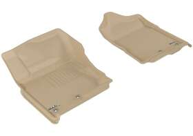 L1ns08411502 3d Maxpider Fits 2016-2019 Nissan Titan Crew Cab Kagu 1st Row Floormat - Tan