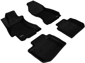 L1sb02001509 3d Maxpider Kagu 1st And 2nd Row Floormats Black For 2015-2019 Subaru Wrx/wrx Sti