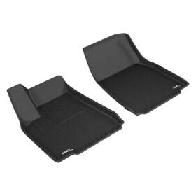 L1tl00111509 3d Maxpider Kagu 1st Row Black Floor Liners For Tesla Model X 2016-2021