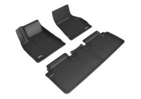 L1tl01301509 3d Maxpider Kagu Floor Mat - 4pc Front And Rear Black For Tesla S 2015-2021