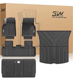 3w-25-26 3w Floor Mats For Tesla Model Y 2025 2026 Juniper Tpe All Weather Fit Car Liner