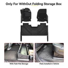3w-f150 3w Floor Mats And Front Carpet For 2015-2025 Ford F150 With Storage Crew Cab Liner