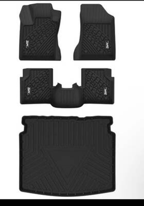 3w-jeep 3w Floor Mats And Cargo Liner For 2017-2025 Jeep Compass Tpe All Weather Fit Mat