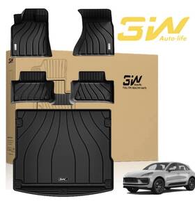 3w-macan 3w Floor Mats And Cargo Liner For Porsche Macan 2014-2025 All Weather Custom Fit