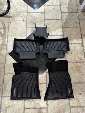 3w2022121301 3w Heavy Duty Floor Mats For Porsche Macan 2014 - 2024 Full Set