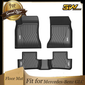 3w2022062803 3w Floor Mat Full Set For Mercedes Benz Glc250 Glc300 2016-2022 Tpe Heavy Duty