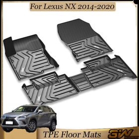 3w2022061805 3w Floor Mats Tpe For Mercedes-benz Gls All Weather 2017-2019 1st And 2nd Rows
