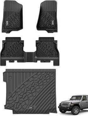 Na-degs-aeu3 3w Floor Mats And Cargo Liner Compatible For Jeep Wrangler Jl 2018-24 With Subwoofer Na-degs-aeu3 3w Floor Mats And Cargo Liner Compatible For Jeep Wrangler Jl 2018-24 With Subwoofer