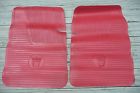 57-59 Floormat Fr Mat Floormats Skyliner Retractable V-8 Ford Fairlane Galaxie Front Floor Mats Nos Red 58 1957 1958 1959 Contour