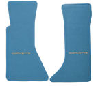 602867d30892293 Performance Choice New Deluxe Floor Mats Bright Blue Gold Script