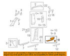 6793060041a1 Toyota Lexus Oem Retainer Right