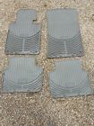 82110305084 Bmw 2001-2006 E46 M3 Floor Factory All Weather Rubber Mats 4 Light Gray