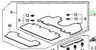 83600-tk8-a10za Set Honda Odyssey Mat Floor Oem Nh597l