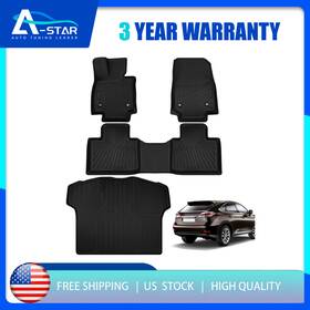 Cpt1-lrx23-1-bk A-star 198073030731 Fits 2023-2025 Lexus Rx350 Floor/trunk Mat All Weather Tpe 3d Rear Cargo Carpet