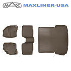A1245-b1082-d1082 Maxliner Floor Mats Rows And Cargo Liner Tan 707152351768