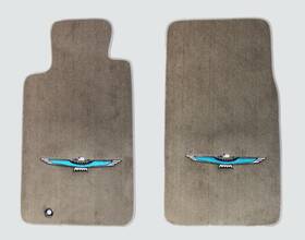 16755-112-t Acc New 2002-2005 Ford Thunderbird Tan Carpet Floor Mats W Embroidered Bird Logo