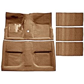 1761-65-11 Acc Carpets Original-style Molded Saddle Carpet Set Mustang Fastback 65-68 With Fold Do