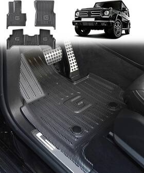 Ll-pr06 Acsessories Carbon Fiber Floor Mats For 2019-2026 Mercedes G-class G500 G63
