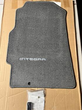 08p15-st7-26202 Acura Original Integra Oem Checker Flag Floor Mat Driver Side