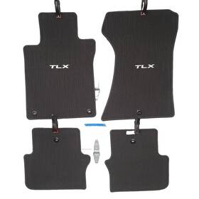 73532 Acura 6 Tlx 2015-2020 Oem Charcoal Carpet 4 Piece Floor Mat Set Embroidered Logo