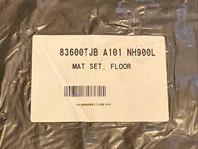 83600t-jb-a101-nh900l-nip Acura 83600t-jb-a101-nh900l 2020 Original Rdx-set Of Four-black Floor Mats #83600t-jb-a101-nh900l-nip