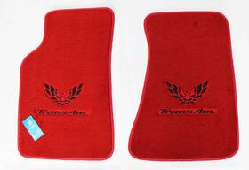 30b-bta-r Afm New Red Carpet Floor Mats 1982-02 Pontiac Firebird Trans Am Embroidered Logo Pr